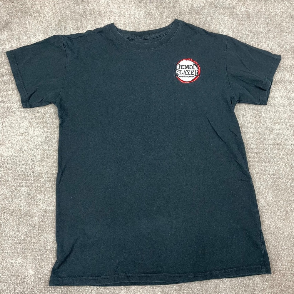 Demon Slayer Kimetsu No Yaiba Tanjiro Swords Anime T-Shirt Mens Small Black